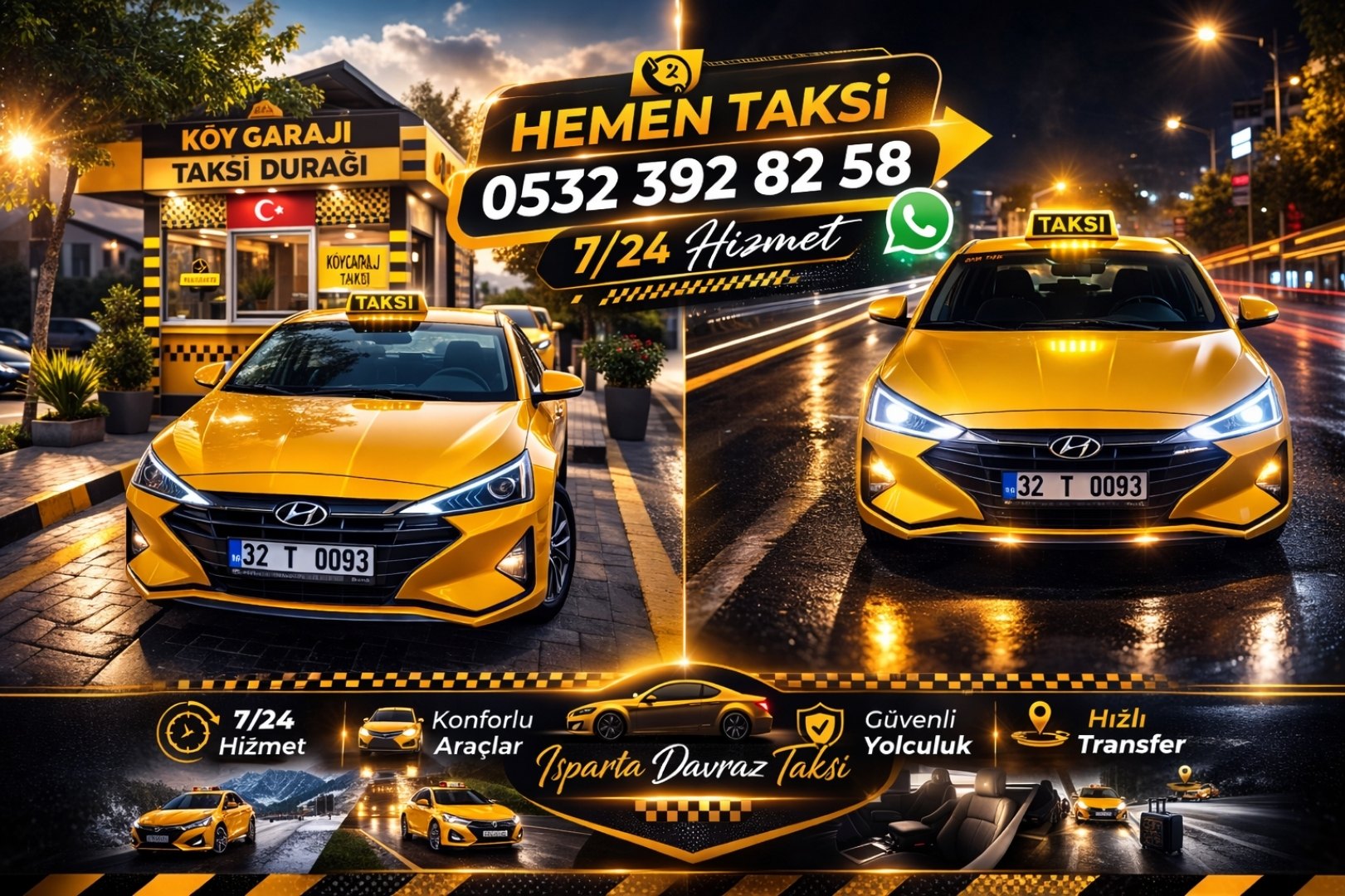 Isparta Davraz Taksi - Hemen Taksi 0532 392 82 58